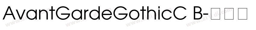 AvantGardeGothicC B字体转换